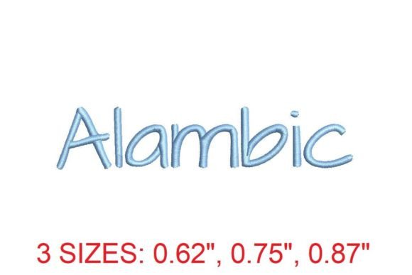 Alambic Embroidery Font: A Touch of Elegance