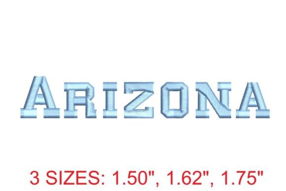 Arizona Font: A Stylish Choice for Sweatshirt Embroidery