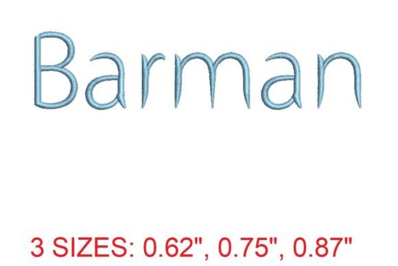 Barman Embroidery Font: A Premium Sweatshirt Choice