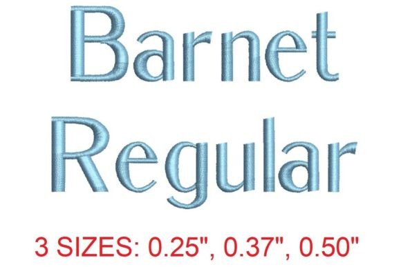 Barnet Regular Embroidery Font: A Timeless Choice
