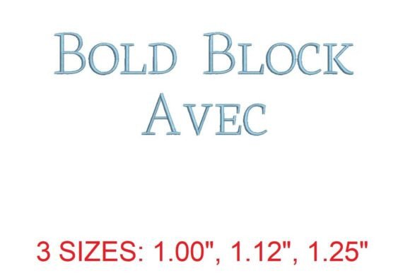Bold Block Avec Embroidery Font: A Modern Holiday Must-Have