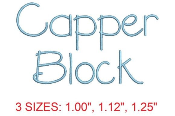 Capper Block Font: Elevate Your Embroidery Projects