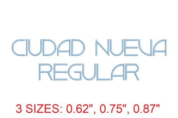 Ciudad Nueva RG: A Versatile Embroidery Font