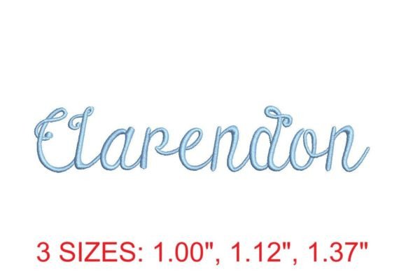 Clarendon Embroidery Font: A Timeless Choice