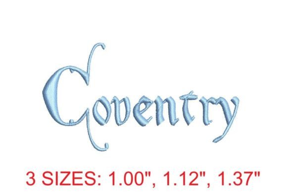 Coventry Embroidery Font: A Premium Touch