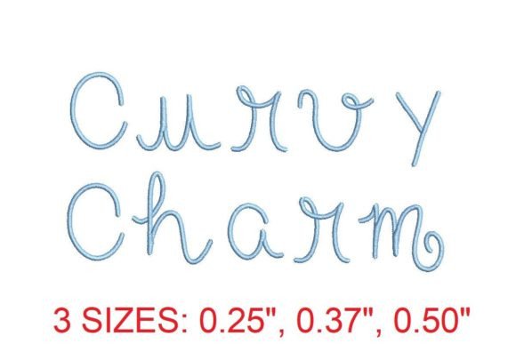 Curvy Charm Embroidery Font: A Touch of Elegance
