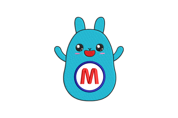 Cute Rabbit Letter M: A Whimsical Addition