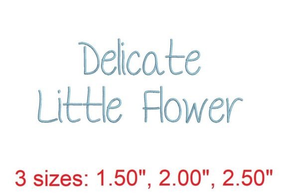 Delicate Little Flower Embroidery Font Review