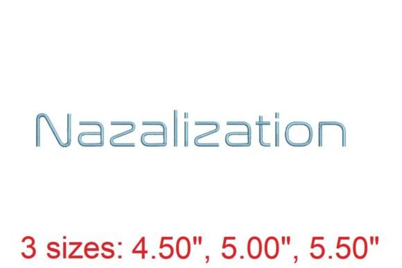 Discover the Charm of Nazalization Embroidery Font