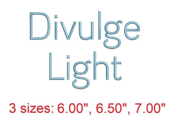 Divulge LT Embroidery Font: A Stylish Holiday Choice