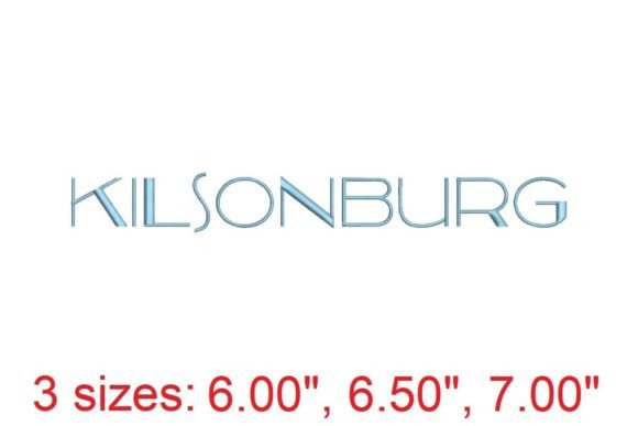 Elegant Kilsonburg Embroidery Font for Creative Projects