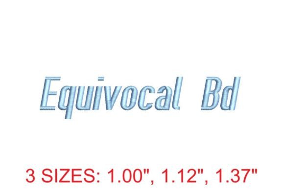 Equivocal BD Embroidery Font: A Stylish Addition