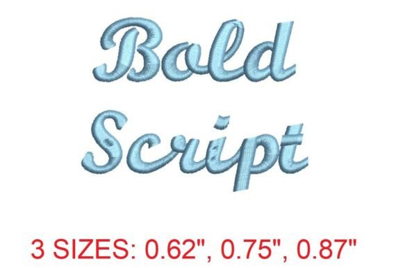 Exploring Bold Script Embroidery Font