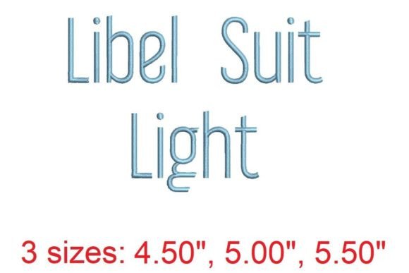 Libel Suit LT: A Versatile Embroidery Font