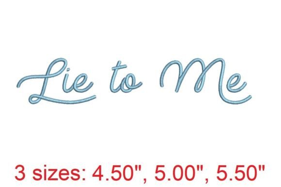 Lie to Me Embroidery Font: A Designer's Review