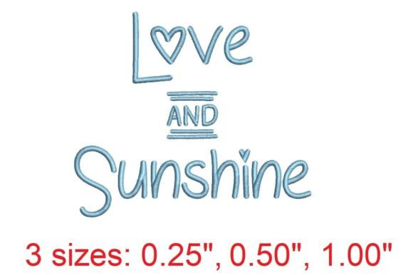 Love and Sunshine: A Joyful Embroidery Font