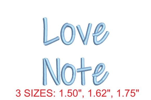 Love Note Embroidery Font: A Touch of Elegance