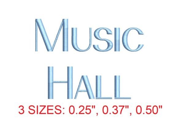 Music Hall Embroidery Font: A Symphony of Style