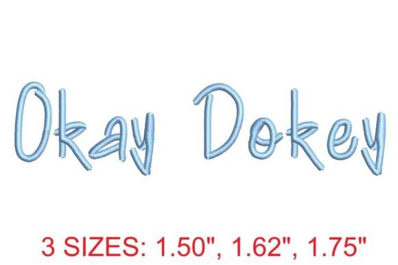 Okey Dokey Embroidery: A Perfect Font for Crafters