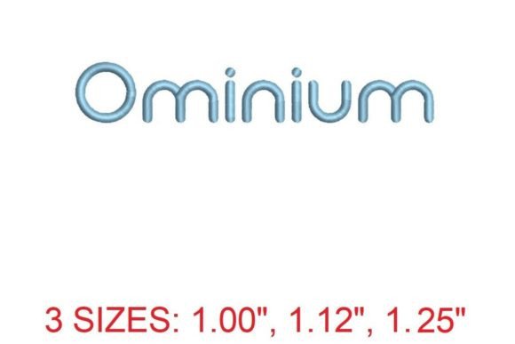 Ominium Embroidery Font: Boutique Apparel Review