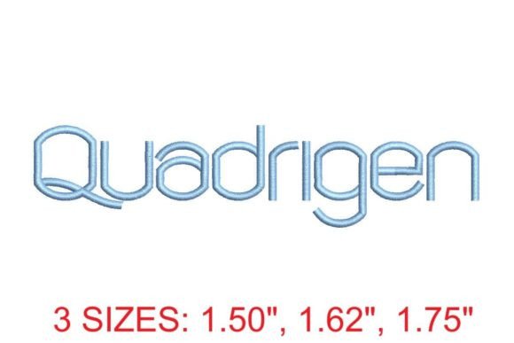 Quadrigen Embroidery Font: A Stylish Addition