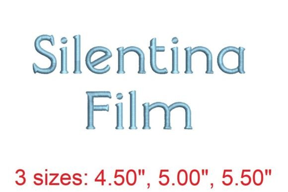 Silentina Film Embroidery Font: A Cinematic Touch
