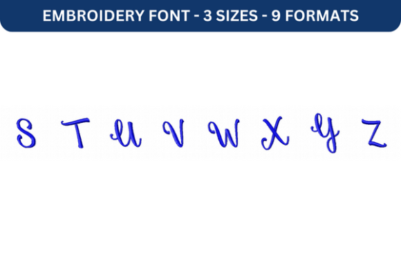 Smoothie Shoppe Font S to Z: A Fresh Embroidery Choice