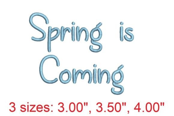 Spring is Coming: A Fresh Embroidery Font for Gifts