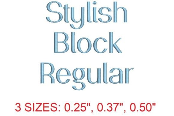 Stylish Block Regular Embroidery Font Review