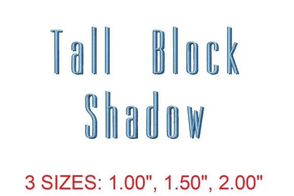 Tall Block Shadow Font: A Holiday Embroidery Review